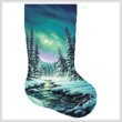 cross stitch pattern A Quiet Stroll Stocking (Right)
