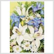 cross stitch pattern A Blue and White Mix