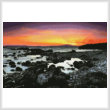 cross stitch pattern Beach at Sunrise