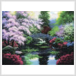 cross stitch pattern Bridge of Tranquility