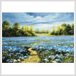 cross stitch pattern Blossoming Cornflowers