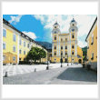 cross stitch pattern Basilica St. Michael, Mondsee, Austria