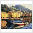 cross stitch pattern Boats of Portofino