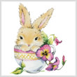 cross stitch pattern Bunny Cup