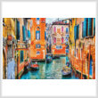 cross stitch pattern Colourful Venice Street