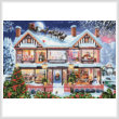 cross stitch pattern Christmas House 2