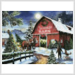 cross stitch pattern The Christmas Barn (Large)