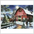 cross stitch pattern The Christmas Barn