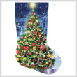 cross stitch pattern Christmas Tree Stocking (Right)