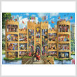 cross stitch pattern Castle Cutaway