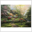 cross stitch pattern Dogwood Cottage (Large)