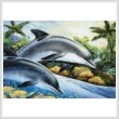cross stitch pattern Dolphin Island