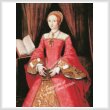 cross stitch pattern Elizabeth 1 when a Princess