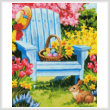 cross stitch pattern Easter Morning (Crop)