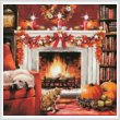 cross stitch pattern Fall Interior