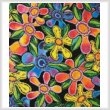 cross stitch pattern Funky Flowers (Crop)