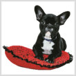 cross stitch pattern French Bulldog