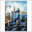 cross stitch pattern Gondolas in Venice