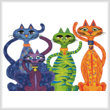 cross stitch pattern High Street Cats