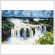 cross stitch pattern Iguazu Falls Photo