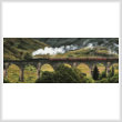 cross stitch pattern Jacobite Steam Train