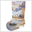 cross stitch pattern Last Catch of the Season Stocking (Left)