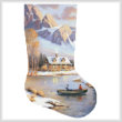 cross stitch pattern Last Catch of the Season Stocking(Right)