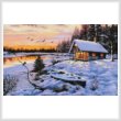 cross stitch pattern Log Cabin