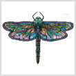 cross stitch pattern Mini Abstract Dragonfly (No Background)