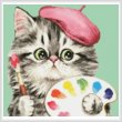 cross stitch pattern Mini Cat 85
