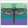 cross stitch pattern Mini Abstract Dragonfly