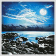 cross stitch pattern Moonlight Bay Photo