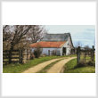 cross stitch pattern Mini Rustic Barn (Left)