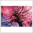 cross stitch pattern Mini Twilight Tree