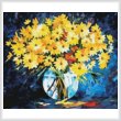 cross stitch pattern Mini Yellow on Blue