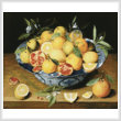cross stitch pattern Mini StillLife LemonsOrangesPomegranate