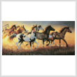 cross stitch pattern Mustangs