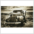 cross stitch pattern Old Car (Sepia) 2