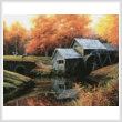 cross stitch pattern The Old Mill in October