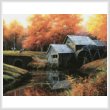 cross stitch pattern The Old Mill in October (Large)