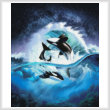 cross stitch pattern Orca Wave