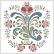 cross stitch pattern Rosemaling 9