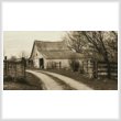 cross stitch pattern Rustic Barn (Sepia)