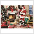 cross stitch pattern Santa Interior