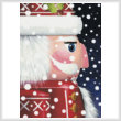 cross stitch pattern Santa Nutcracker