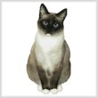 cross stitch pattern Snowshoe Cat