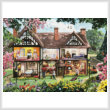 cross stitch pattern Spring House
