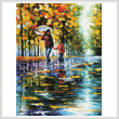 cross stitch pattern Stroll in Autumn Park (Crop)