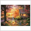 cross stitch pattern Sunset Serenity