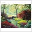 cross stitch pattern The Garden Bridge